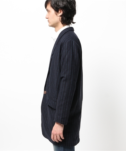 OUTLET(アウトレット)の「【WHO'S WHO gallery】ウールコンコクーンコート(その他アウター・メンズ・チャコールグレー/ダークブルー/ダークグレー/ネイビー/その他1・MEDIUM)」の7枚目の写真