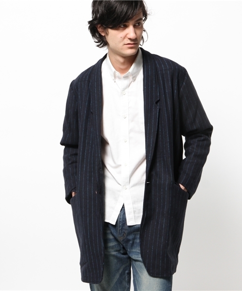 OUTLET(アウトレット)の「【WHO'S WHO gallery】ウールコンコクーンコート(その他アウター・メンズ・チャコールグレー/ダークブルー/ダークグレー/ネイビー/その他1・MEDIUM)」の9枚目の写真