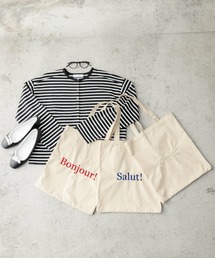 フレンチロゴ刺繍トートバッグ