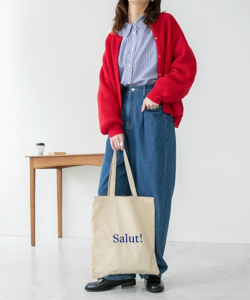 Non non dorl roseの刺繍バッグ グレーと赤 お手頃価格 Non non dorl roseの刺繍バッグ 嵌めよ グレーと赤