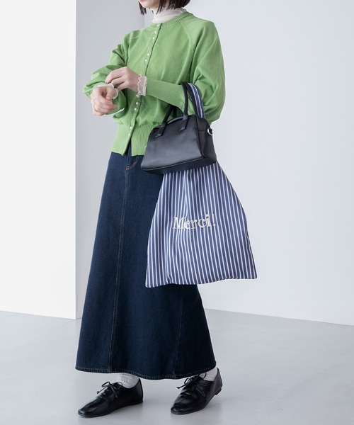 フランス発 Sandro フレンチ カジュアル ロゴ入り トートバッグ セール】フレンチロゴ刺繍トートバッグ（トートバッグ
