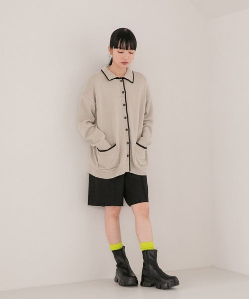 LOWRYS FARM（ローリーズファーム）の「メランジツイルショートパンツ　344654（その他パンツ・レディース・ブラック/ブラウン/アイボリー・FREE）」の10枚目の写真