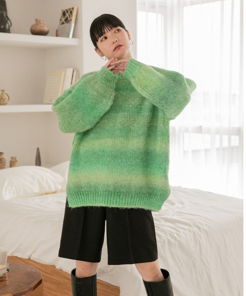 LOWRYS FARM（ローリーズファーム）の「メランジツイルショートパンツ　344654（その他パンツ・レディース・ブラック/ブラウン/アイボリー・FREE）」の14枚目の写真