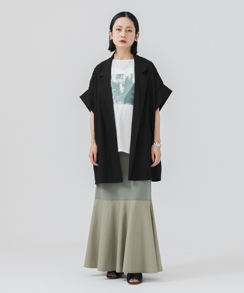 CLOCHE(クロシェ)の「cloche 転写プリントT(Tシャツ/カットソー・レディース・ホワイト/チャコールグレー・FREE)」の20枚目の写真
