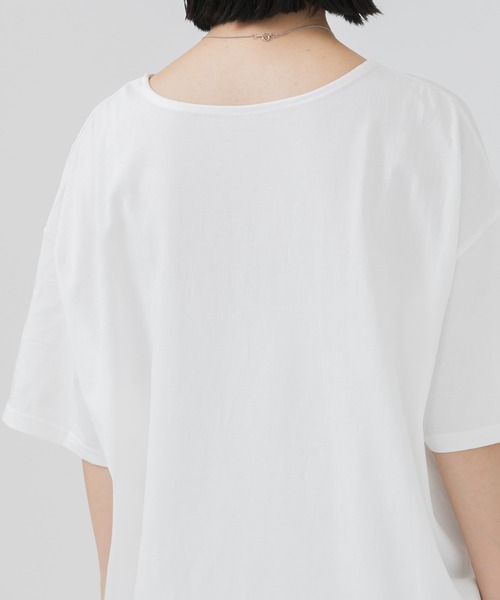 CLOCHE(クロシェ)の「cloche 転写プリントT(Tシャツ/カットソー・レディース・ホワイト/チャコールグレー・FREE)」の22枚目の写真