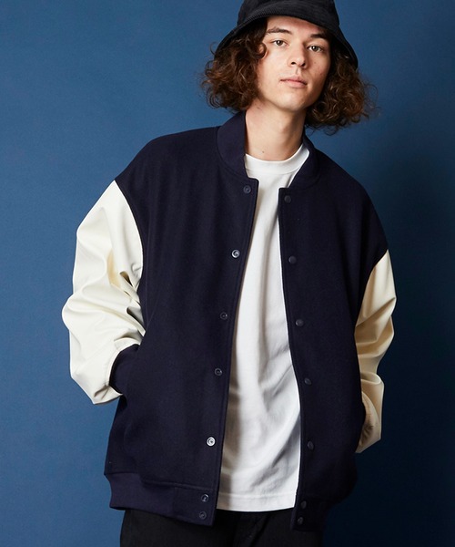 unrelaxing（アンリラクシング）の「オーバーサイズビッグシルエットスタジャン（スタジャン・メンズ・ブラック×ブラック/ブラック×ホワイト/グレー系1/グリーン/カーキ/ネイビー系1/ネイビー系2/パープル・FREE）」の14枚目の写真