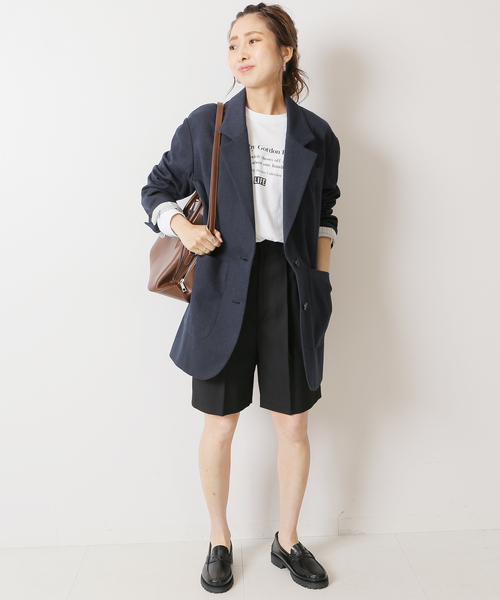 Spick & Span（スピックアンドスパン）の「アウトポケットロングジャケット（テーラードジャケット・レディース・ネイビー・38/36）」の10枚目の写真