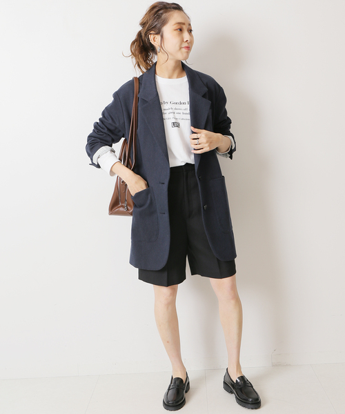 Spick & Span（スピックアンドスパン）の「アウトポケットロングジャケット（テーラードジャケット・レディース・ネイビー・38/36）」の18枚目の写真