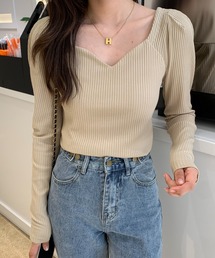 ABITOKYO | キーネックテレコリブトップス(Tシャツ/カットソー)