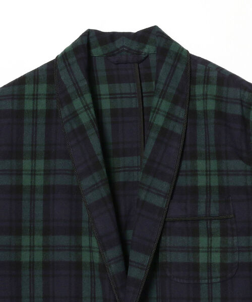 BEAMS PLUS（ビームスプラス）の「BEAMS PLUS / フランネル 1ボタン スモーキング ジャケット（その他アウター・メンズ・その他・SMALL/MEDIUM/LARGE/X-LARGE）」の2枚目の写真