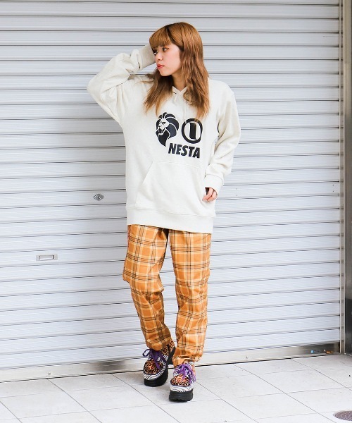 NESTA BRAND（ネスタブランド）の「JAPAN加工 スリーアイコン パーカー（パーカー・メンズ・ホワイト/ブラック/キナリ/杢グレー・M/L/XL/XXL）」の2枚目の写真