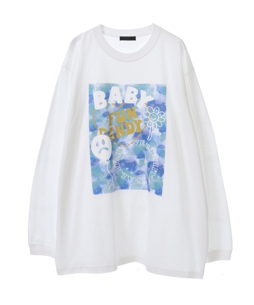 Candy Stripper(キャンディストリッパー)の「FUN CANDY L/S Tシャツ(Tシャツ/カットソー・レディース・ブラック/オフホワイト/ブルー・2)」の9枚目の写真