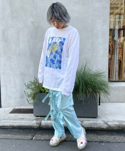 Candy Stripper(キャンディストリッパー)の「FUN CANDY L/S Tシャツ(Tシャツ/カットソー・レディース・ブラック/オフホワイト/ブルー・2)」の15枚目の写真