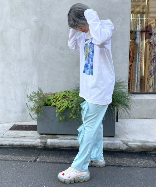 Candy Stripper(キャンディストリッパー)の「FUN CANDY L/S Tシャツ(Tシャツ/カットソー・レディース・ブラック/オフホワイト/ブルー・2)」の16枚目の写真