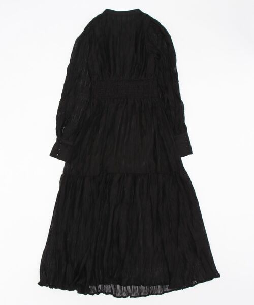 ANDGEEBEE（アンジービー）の「スリットスリーブワンピ（ワンピース・レディース・ベージュ/ブラック・MEDIUM）」の5枚目の写真