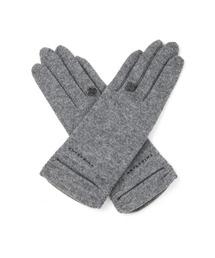 ANTEPRIMA/MISTO | タッチパネル対応 メタルフィオーリ付きカシミヤ混ジャージグローブ(手袋)