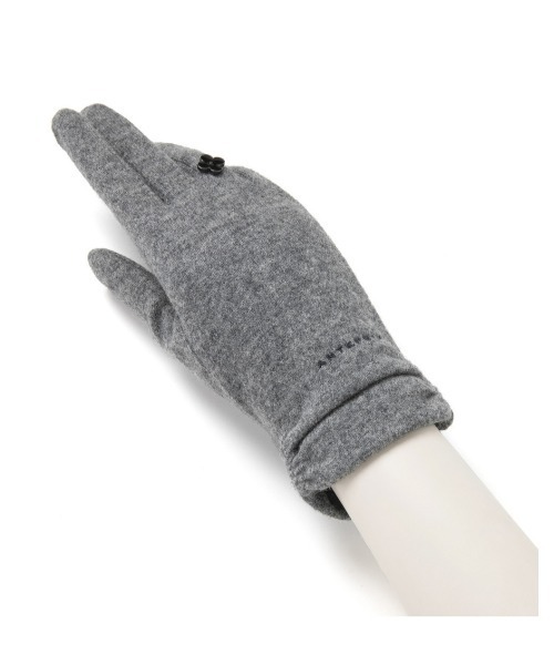 ANTEPRIMA/MISTO（アンテプリマミスト）の「タッチパネル対応 メタルフィオーリ付きカシミヤ混ジャージグローブ（手袋・レディース・ブラック/グレー/グレイッシュベージュ・ONE SIZE）」の6枚目の写真