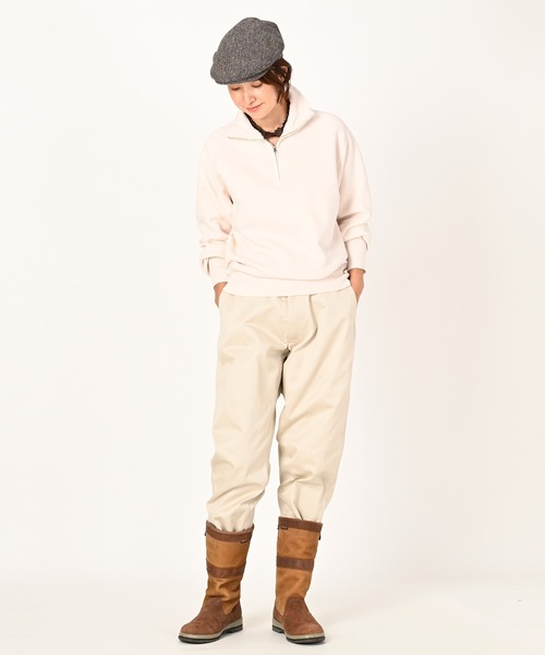 45R（フォーティファイブアール）の「ウエポンチノの908ポッポパンツ（チノパンツ・レディース・カーキ/サンドベージュ/ストーン・SMALL/MEDIUM）」の4枚目の写真