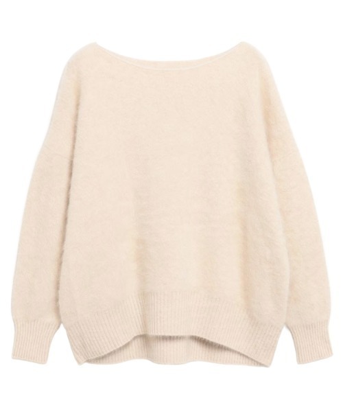 専用✨theory　セオリー　洗える ラクーンボートネックプルオーバー ニット ラクーンボートネックニットプルオーバー（ニット）｜ánuans（ア