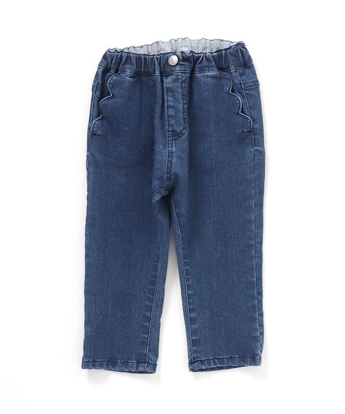 apres les cours（アプレレクール）の「スカラップポケットパンツ 10分丈（その他パンツ・キッズ・ブラウン/インディゴブルー/カーキ/ラベンダー/ピンク・80/90/100/110/120/130/140）」の17枚目の写真