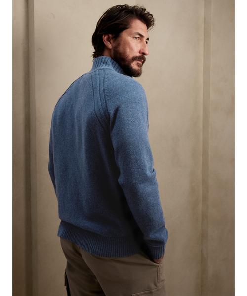 Banana Republic(バナナリパブリック)の「モックネック セーター(ニット/セーター・メンズ・ワイン/ライトブルー/グレー/カーキ・M/XL/L/S)」の5枚目の写真