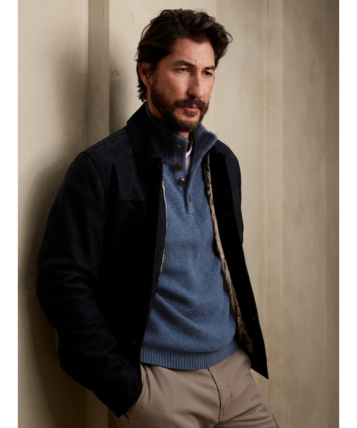 Banana Republic(バナナリパブリック)の「モックネック セーター(ニット/セーター・メンズ・ワイン/ライトブルー/グレー/カーキ・M/XL/L/S)」の10枚目の写真