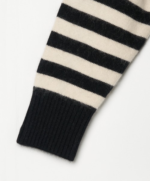 HELIOPOLE(エリオポール)の「ANNA HIGH NECK BORDER(ニット/セーター・レディース・アイボリー/ブラック・38)」の6枚目の写真