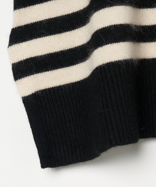 HELIOPOLE(エリオポール)の「ANNA HIGH NECK BORDER(ニット/セーター・レディース・アイボリー/ブラック・38)」の7枚目の写真