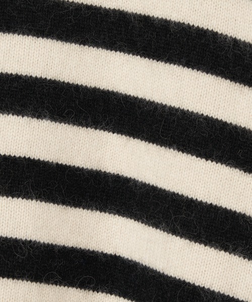 HELIOPOLE(エリオポール)の「ANNA HIGH NECK BORDER(ニット/セーター・レディース・アイボリー/ブラック・38)」の8枚目の写真