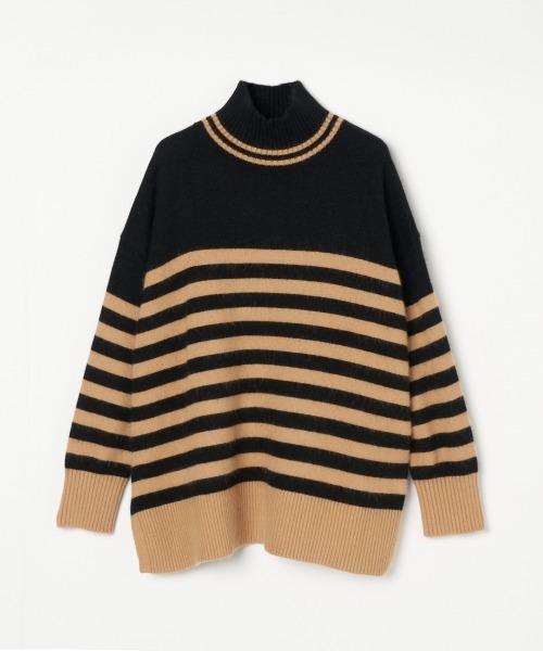 HELIOPOLE(エリオポール)の「ANNA HIGH NECK BORDER(ニット/セーター・レディース・アイボリー/ブラック・38)」の9枚目の写真