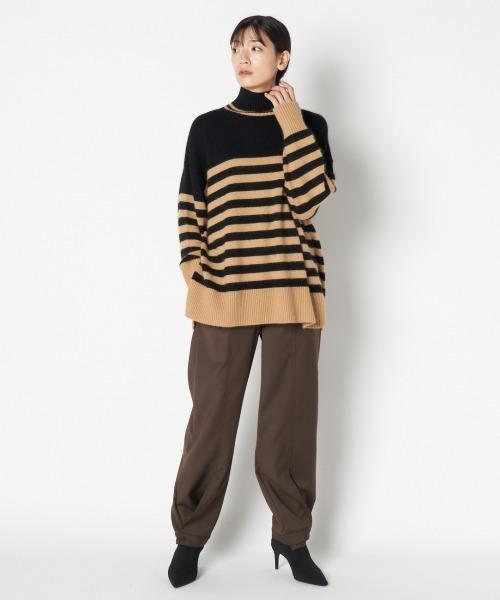 HELIOPOLE(エリオポール)の「ANNA HIGH NECK BORDER(ニット/セーター・レディース・アイボリー/ブラック・38)」の13枚目の写真