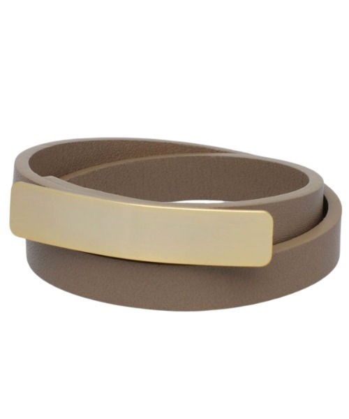 anuans（アニュアンス）の「ロールバングル（バングル/リストバンド・レディース・ホワイト系その他/グレイッシュベージュ・FREE）」の4枚目の写真