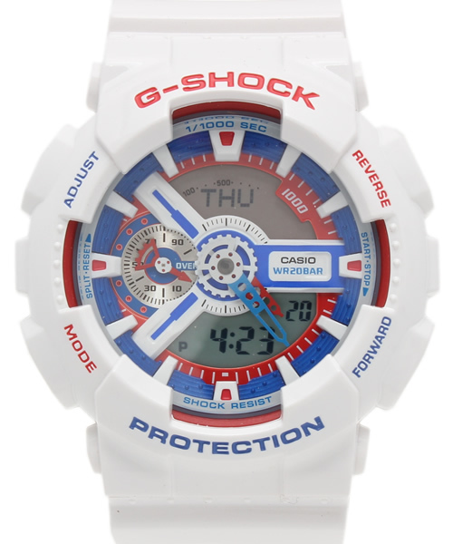 G-SHOCK（ジーショック）の「G-SHOCK / “GA110DN-4AJF”“GA110TR-7AJF”（アナログ腕時計・レディース・レッド系その他/ホワイト・ONE SIZE）」の2枚目の写真