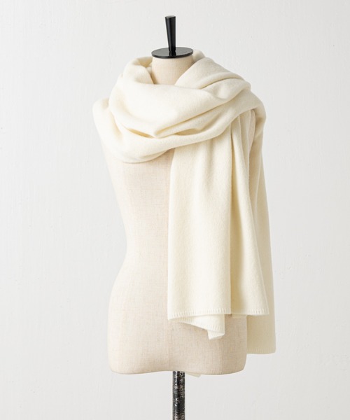 BEARDSLEY（ビアズリー）の「ニットストール（ストール/ショール・レディース・ブラック/アイボリー/カーキ・FREE）」の5枚目の写真