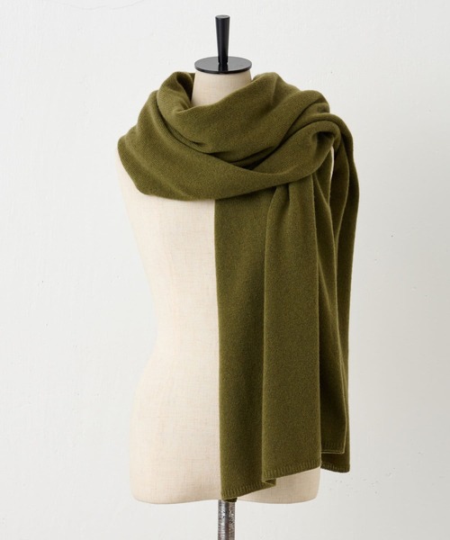 BEARDSLEY（ビアズリー）の「ニットストール（ストール/ショール・レディース・ブラック/アイボリー/カーキ・FREE）」の17枚目の写真