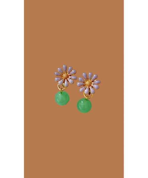 tone（トーン）の「【Agaro】No.263　 天然石とお花の痛くなりにくいイヤリング(MA)（イヤリング・レディース・ブルー/イエロー/ブラウン/ピンク/その他1/ブラック/ホワイト/パープル/レッド/その他3/その他2/その他4/その他5/その他6/グリーン/その他8/その他7/その他9/その他10/その他11・FREE）」の17枚目の写真