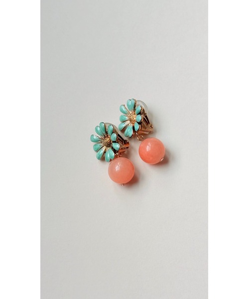 tone（トーン）の「【Agaro】No.263　 天然石とお花の痛くなりにくいイヤリング(MA)（イヤリング・レディース・ブルー/イエロー/ブラウン/ピンク/その他1/ブラック/ホワイト/パープル/レッド/その他3/その他2/その他4/その他5/その他6/グリーン/その他8/その他7/その他9/その他10/その他11・FREE）」の19枚目の写真