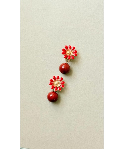 tone（トーン）の「【Agaro】No.263　 天然石とお花の痛くなりにくいイヤリング(MA)（イヤリング・レディース・ブルー/イエロー/ブラウン/ピンク/その他1/ブラック/ホワイト/パープル/レッド/その他3/その他2/その他4/その他5/その他6/グリーン/その他8/その他7/その他9/その他10/その他11・FREE）」の20枚目の写真