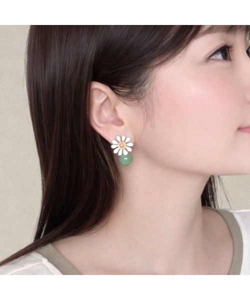 tone（トーン）の「【Agaro】No.263　 天然石とお花の痛くなりにくいイヤリング(MA)（イヤリング・レディース・ブルー/イエロー/ブラウン/ピンク/その他1/ブラック/ホワイト/パープル/レッド/その他3/その他2/その他4/その他5/その他6/グリーン/その他8/その他7/その他9/その他10/その他11/その他12/その他13・FREE）」の22枚目の写真