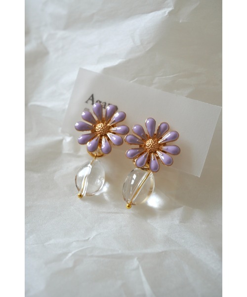 tone（トーン）の「【Agaro】No.263　 天然石とお花の痛くなりにくいイヤリング(MA)（イヤリング・レディース・ブルー/イエロー/ブラウン/ピンク/その他1/ブラック/ホワイト/パープル/レッド/その他3/その他2/その他4/その他5/その他6/グリーン/その他8/その他7/その他9/その他10/その他11・FREE）」の22枚目の写真