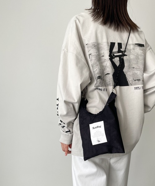 CANAL JEAN（キャナルジーン）の「RairBag PROJECT　ナイロンショルダーバッグ（ショルダーバッグ・レディース・ブラック/ブルー/ベージュ/ホワイト・ONE SIZE）」の10枚目の写真