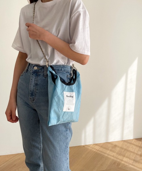 CANAL JEAN（キャナルジーン）の「RairBag PROJECT　ナイロンショルダーバッグ（ショルダーバッグ・レディース・ブラック/ブルー/ベージュ/ホワイト・ONE SIZE）」の22枚目の写真
