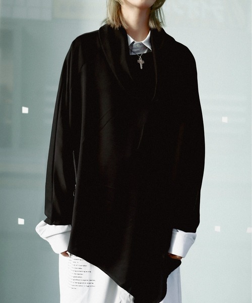 rovtski(ロフトスキー)の「ボリュームネックアシメカットソー(Tシャツ/カットソー・レディース・ブラック・FREE)」の10枚目の写真