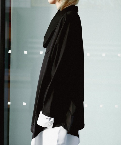 rovtski(ロフトスキー)の「ボリュームネックアシメカットソー(Tシャツ/カットソー・レディース・ブラック・FREE)」の6枚目の写真