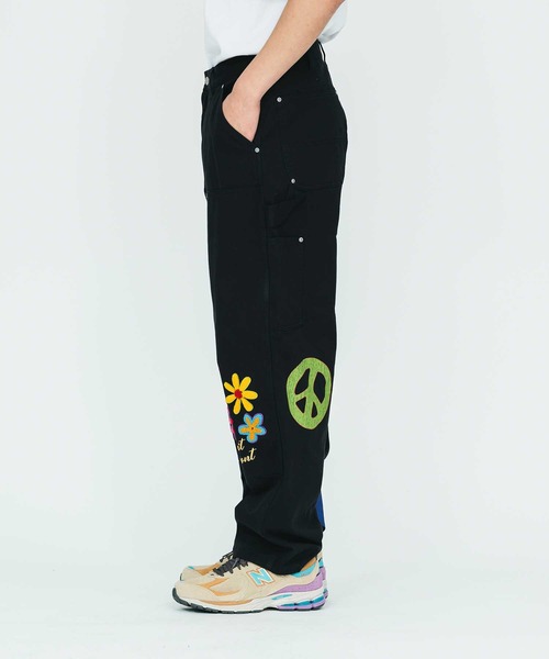 XLARGE（エクストララージ）の「DAISY DOUBLE KNEE WORK PANTS（その他パンツ・メンズ・ブラック/カーキ・30inch/32inch/34inch/36inch）」の3枚目の写真