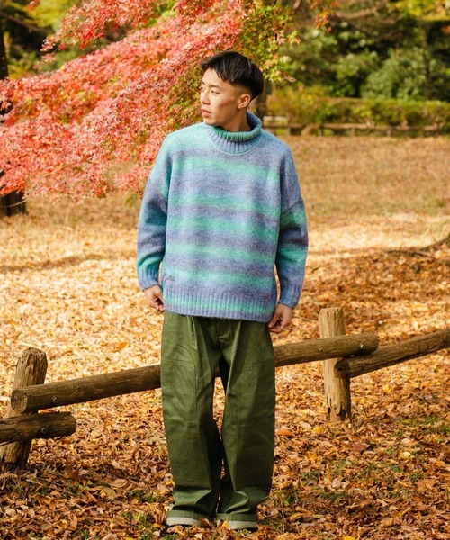 WudgeBoy（ワッジボーイ）の「double knee color denim（デニムパンツ・レディース・カーキ/ブラウン・MEDIUM/LARGE）」の13枚目の写真