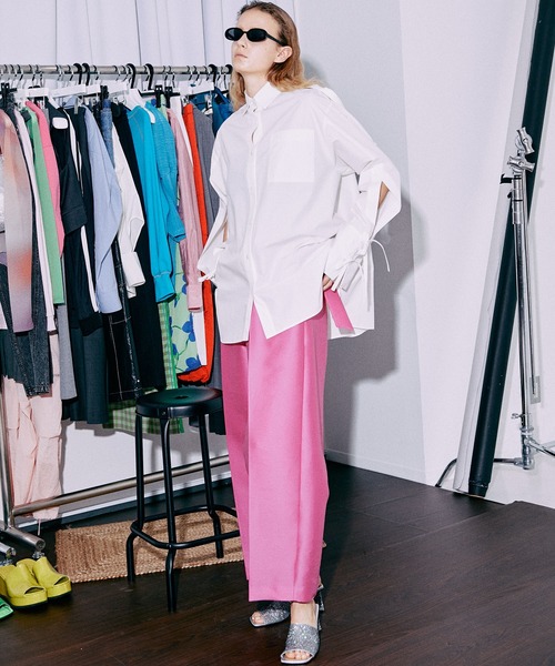 MAISON SPECIALリボンスリーブシャツ MAISON SPECIAL（メゾンスペシャル）の「リボンスリーブシャツ