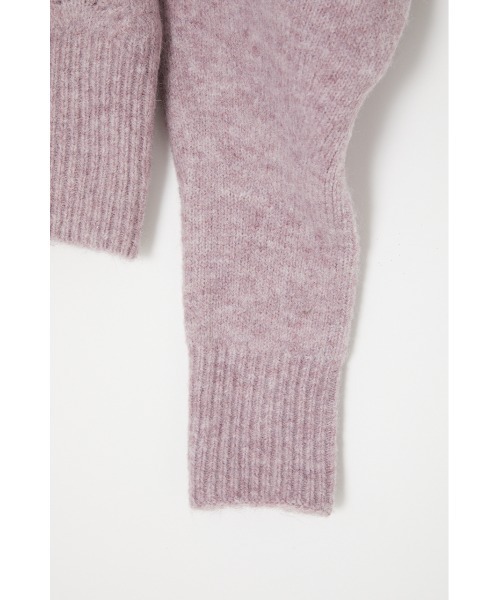 MOUSSY（マウジー）の「EYELET KNIT トップス（ニット/セーター・レディース・ライトパープル/ベージュ/カーキ・FREE）」の12枚目の写真