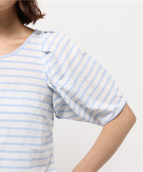 OUTLET(アウトレット)の「【mystic】ボーダータックラグランプルオーバー(Tシャツ/カットソー・レディース・サックスブルー・FREE)」の7枚目の写真