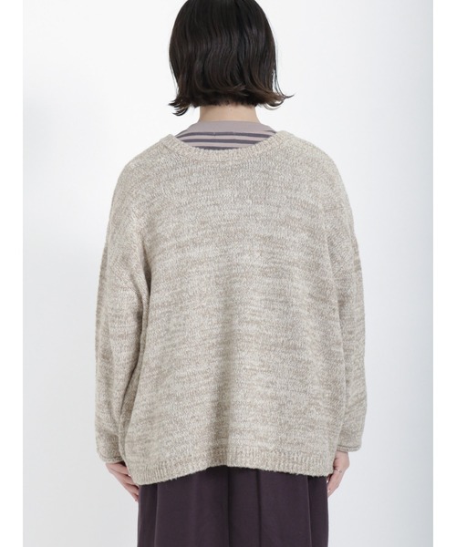 Samansa Mos2（サマンサ モスモス）の「引き揃え前後2WAYニットカーディガン（カーディガン/ボレロ・レディース・グリーン/パープル/ブルー/モカ/チャコール/ベージュ・ﾌﾘ-）」の12枚目の写真